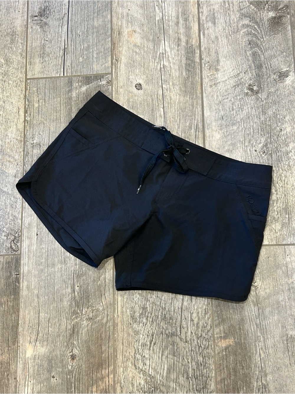 Rip Curl Women's Black Athletic Drawstring Shorts